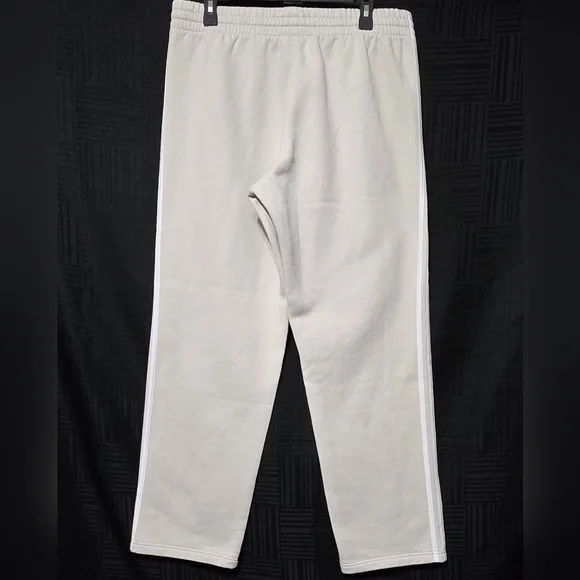 Adidas Essentials Open Hem Fleece Pants Beige - Picture 3 of 4